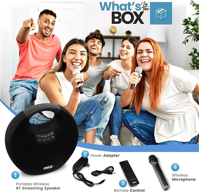 Pyle Mini IPX4 Waterproof Wireless Portable Bluetooth Speaker, - Image 2