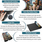 Cute Anime Mushroom Desk Pad Floral Desk Mat, XXL Large Extended Mousepad - Image 3
