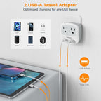 TESSAN Brazil Power Adapter, US to Brazil Plug Adaptor - Image 4