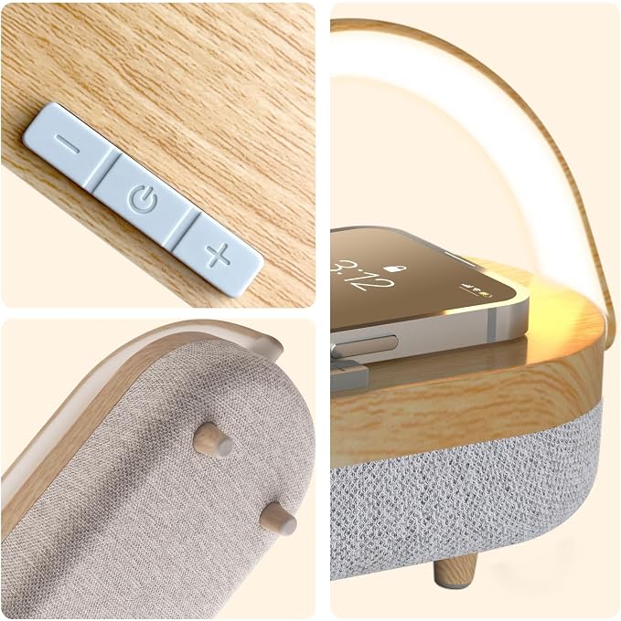 Nightstand Lamp with Wireless Charger, Unique Gifts - Image 3
