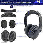 Replacement QC Ear Pad and Headband Pad Kit Cushion. Compatible - Image 8
