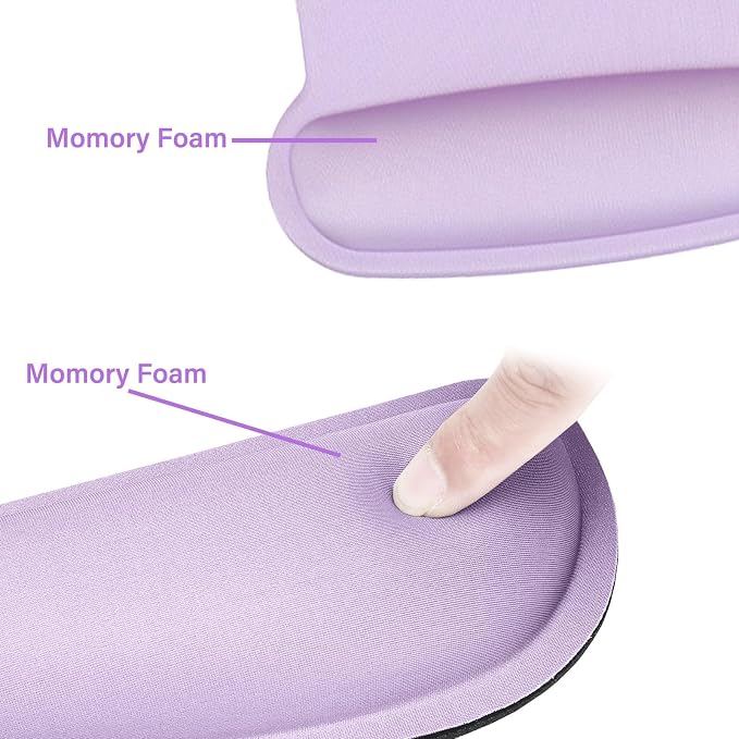 MOSISO Wrist Rest Support for Mouse Pad & Keyboard Set, Ergonomic Mousepad - Image 4