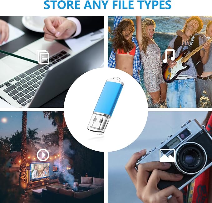 KOOTION 1GB Flash Drive 10 Pack USB 2.0 Memory Stick Capped Jump Drive Thumb - Image 7