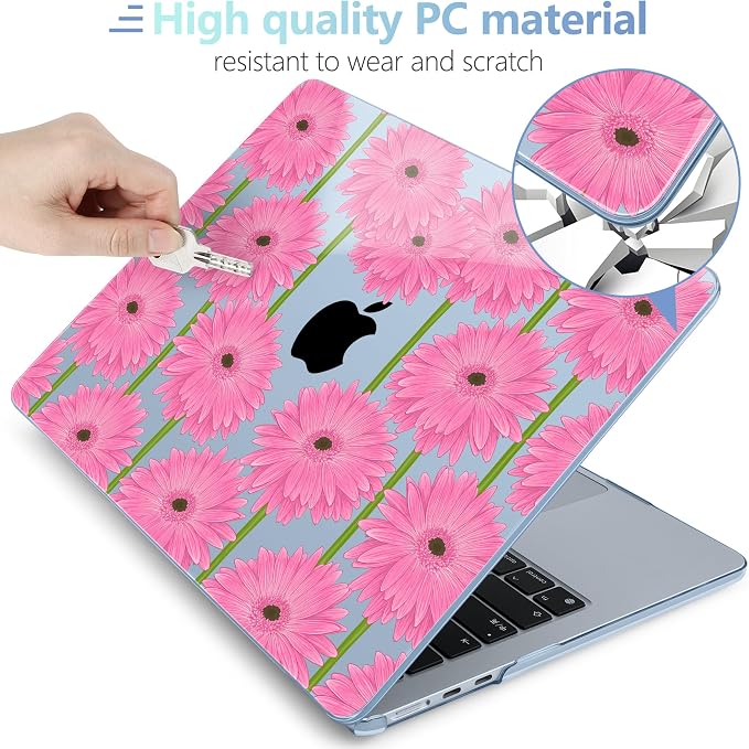 MEEgoodo Case for M4/M3/M2 MacBook Air 13.6 inch Case 2025 2024 2022, Fit Model - Image 4