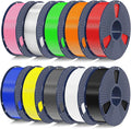 SUNLU PETG Filament 1.75mm 10KG Bundle, Individually Vacuum-Sealed, 3D Printer by SUNLU