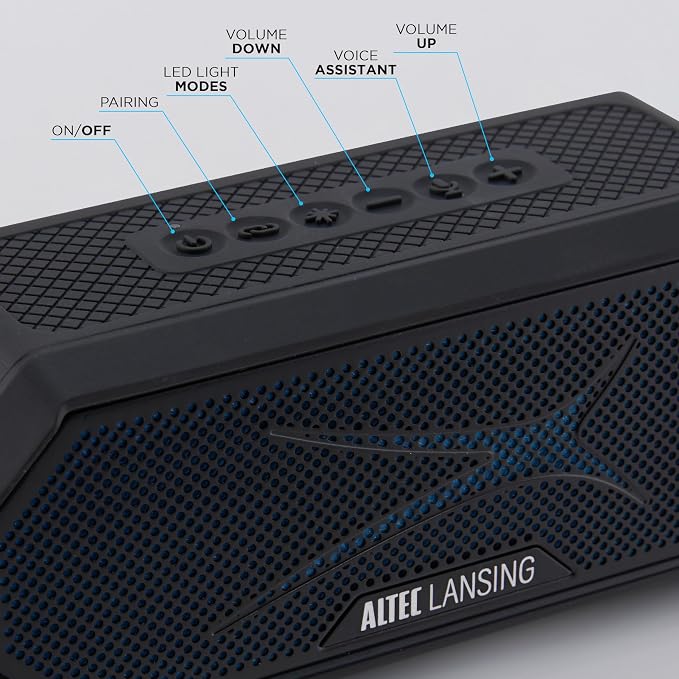 Altec Lansing Magnetic Bluetooth Speaker HYDRAJOLT 2.0, Waterproof IP67 - Image 4