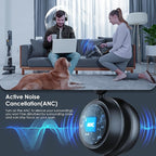 Wireless Headset with ANC & ENC, Wireless Headphones with Flip-to-Mute - Image 3