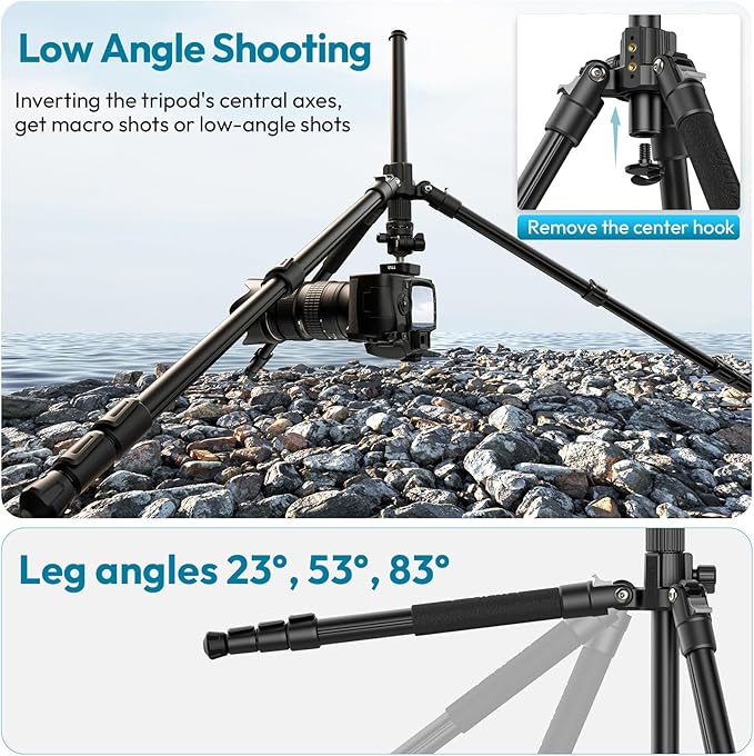 ULANZI TT53 Camera Tripod, 70.8” Travel Tripod - Image 5