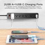 6Ft Power Strip Surge Protector - Image 4