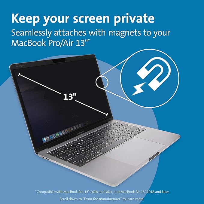 Kensington MP13 Magnetic Macbook Pro Privacy Screen - Image 2