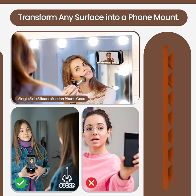 SUCKY Silicone Suction Phone Case Adhesive Mount - Image 3