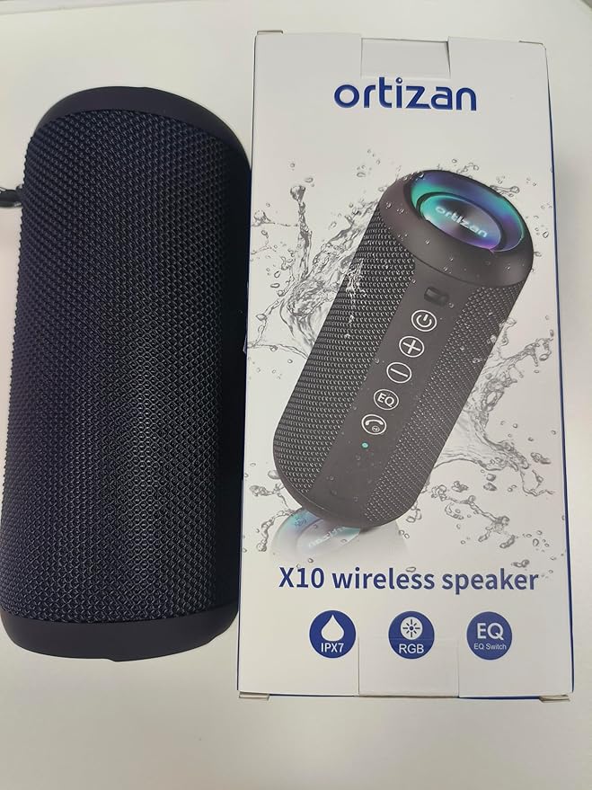 Ortizan Portable Bluetooth Speaker, IPX7 Waterproof, Big Sound and Deep Bass - Image 2