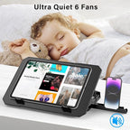 Laptop Cooling Pad, Laptop Cooler 6 Quiet Fans - Image 7