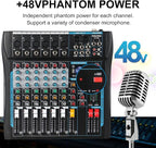 Audio Mixer, 6 Channel Board Mixer - Image 8