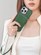 ZVE for iPhone 15 Pro Crossbody Wallet Case, Card Holder Phone Purse for Women - Image 4