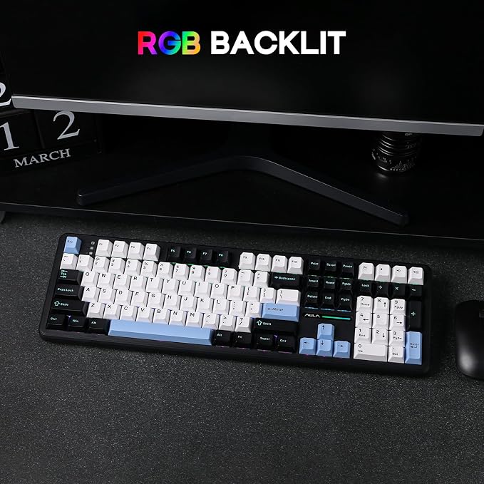EPOMAKER Aula F108 Wireless Gaming Keyboard, Full Size Mechanical Keyboard - Image 7