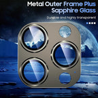 Uyiton Compatible with iPhone 15 Pro/iPhone 15 Pro Max Camera Lens Protector - Image 4