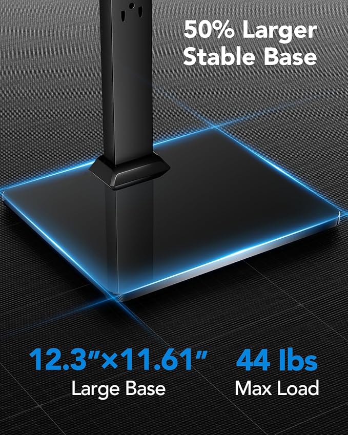 HUANUO Dual Monitor Stand for 13 to 34 Inch, Max Load 44 lbs, Vertical Monitor - Image 5