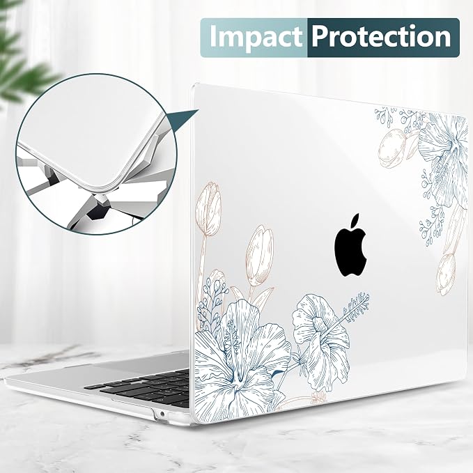 TWOLSKOO Compatible with M4 MacBook Air 13.6 inch Case 2025-2022 Release M4 - Image 6