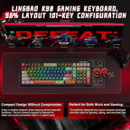 LINGBAO K98 Wireless Mechanical Gaming Keyboard, Tri-Mode BT5.0/2.4GHz/USB-C - Image 5
