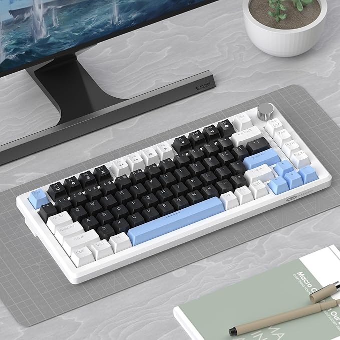MageGee 75% Mechanical Gaming Keyboard, Compact Blue Backlit Wired Gaming - Image 7