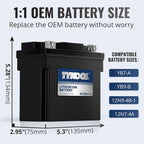 TYKOOL LFP9A-A, 3X Cranking Amps, LiFePO4 Lithium Motorcycle Battery, 12V 4AH - Image 3