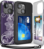TORU CX Slim for iPhone 15 Case Wallet | Protective Shockproof Heavy Duty Cover by TORU