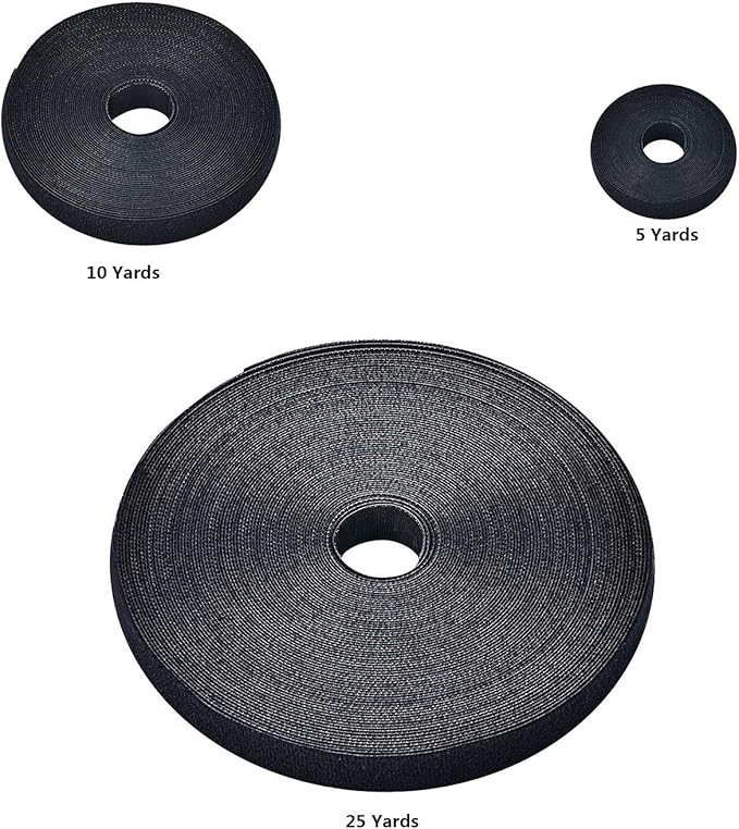 Reusable Fastening Tape Cable Ties 3/4 Inch Double Side Hook Roll - Image 6