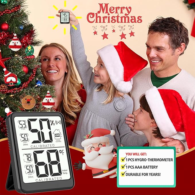 Antonki Room Thermometer, Digital Small Hygrometer Indoor Thermometer Humidity - Image 7
