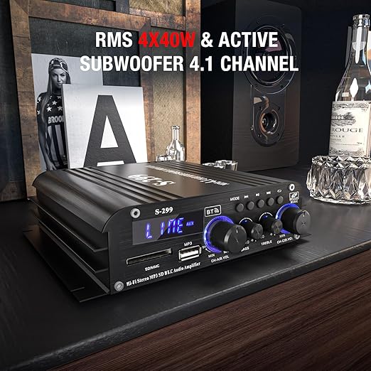 Facmogu S-299 4.1CH Bluetooth Power Amplifier - Image 3