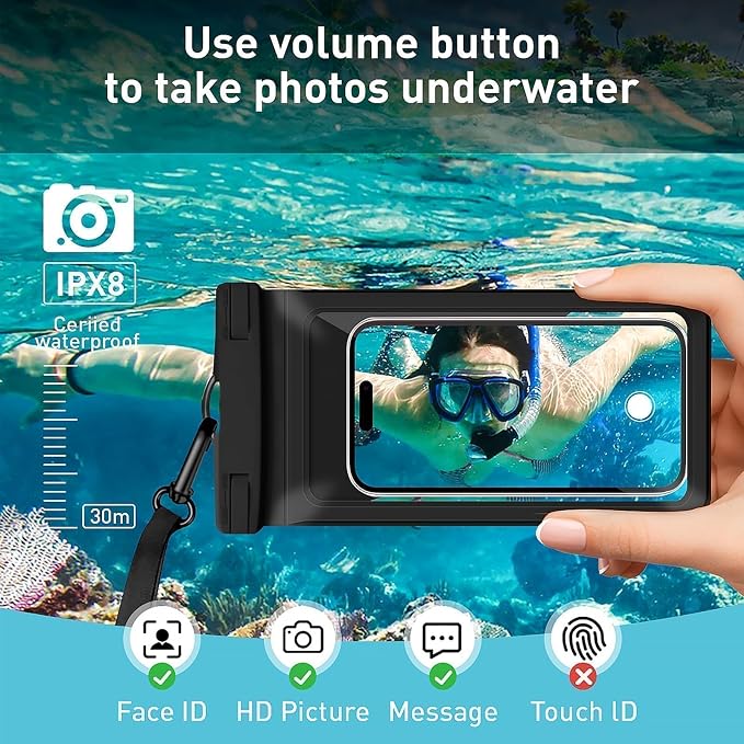 Waterproof Phone Case, with Inside Card Bag, Waterproof Phone Pouch - Image 4
