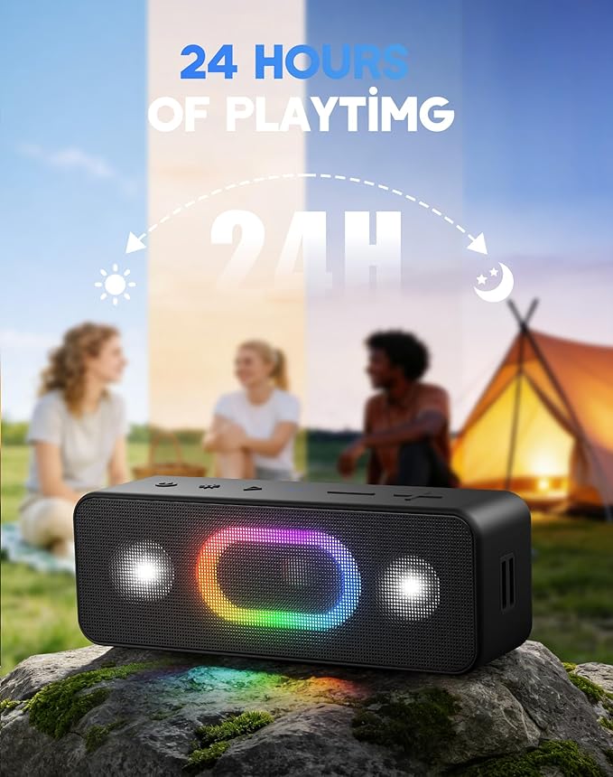 OHAYO Bluetooth Speaker, Wireless Portable Outdoor Speakers, Bold Sound and - Image 6