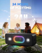 OHAYO Bluetooth Speaker, Wireless Portable Outdoor Speakers, Bold Sound and - Image 6