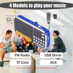 LETING Portable Mini USB FM Radio Speaker Music Player TF Card - Image 3