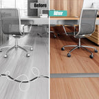 Floor Cord Cover Cavity 0.8"x0.37" Self Adhesive Cord Hider, 3.3FT Low Profile - Image 5