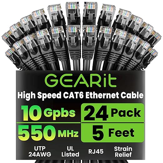 GEARit Cat 6 Ethernet Cable Pack by GEARit