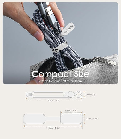 32Pcs Nearockle Cable Labels and Silicone Cable Ties Cable Management Set - Image 2
