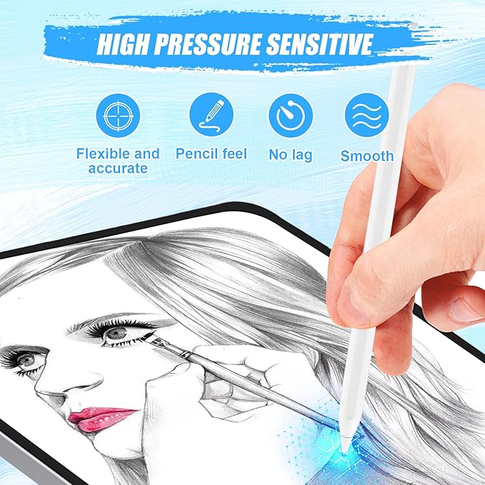 Upgraded iPad Pen Tips fit for Apple Pencil Pro/2nd /1st /USB-C Generation iPad - Image 4