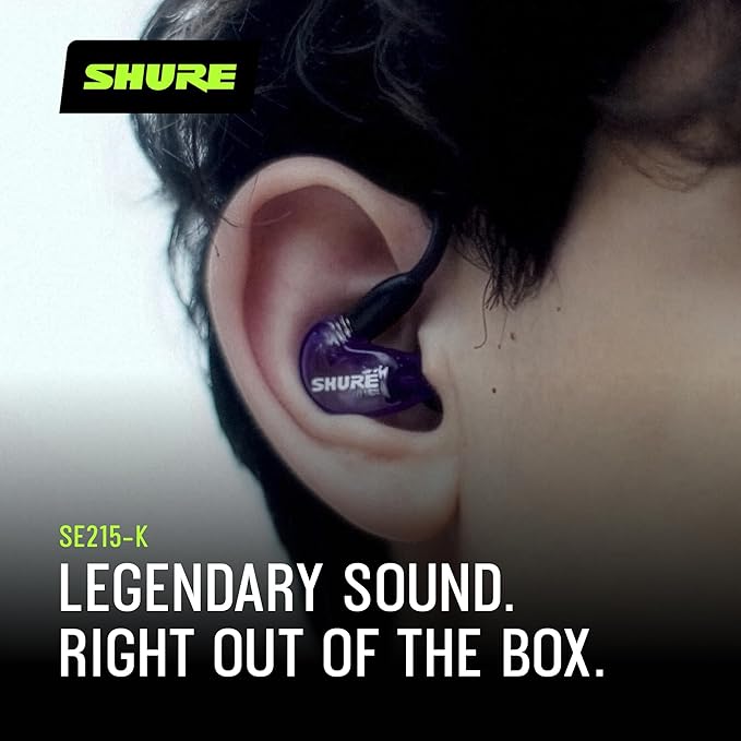 Shure SE215 PRO Wired Earbuds, Professional Sound Isolating Earphones - Image 6