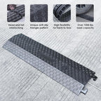 Double 40" inch Rubber Drop Over Cable Cover, 2 Pack Prevent Tripping Floor - Image 4