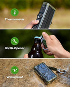 Solar Charger Power Bank 20000mAh: 10W Foldable 5 Solar Panels Pack and Hand - Image 8