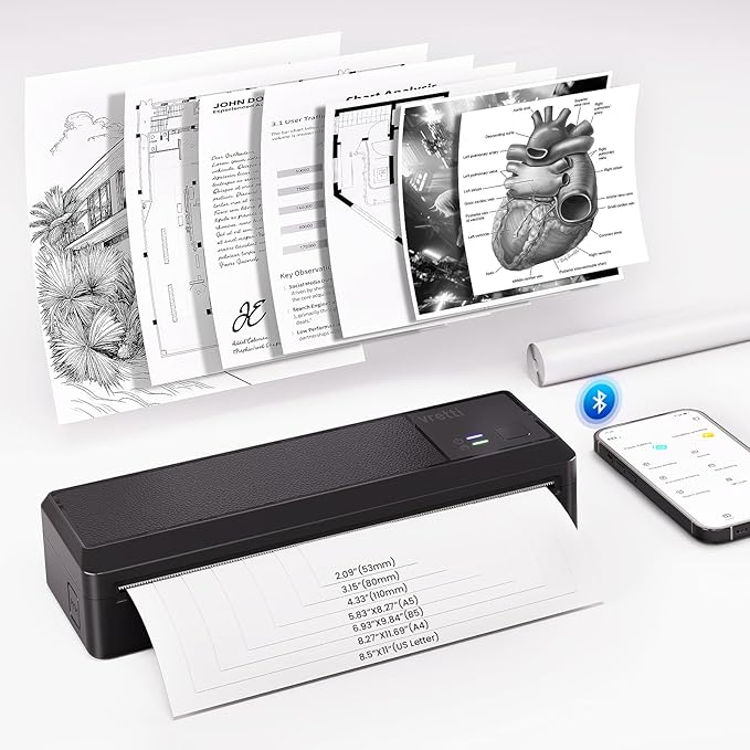 vretti P83 Portable Printers Wireless by vrettithermalprinter