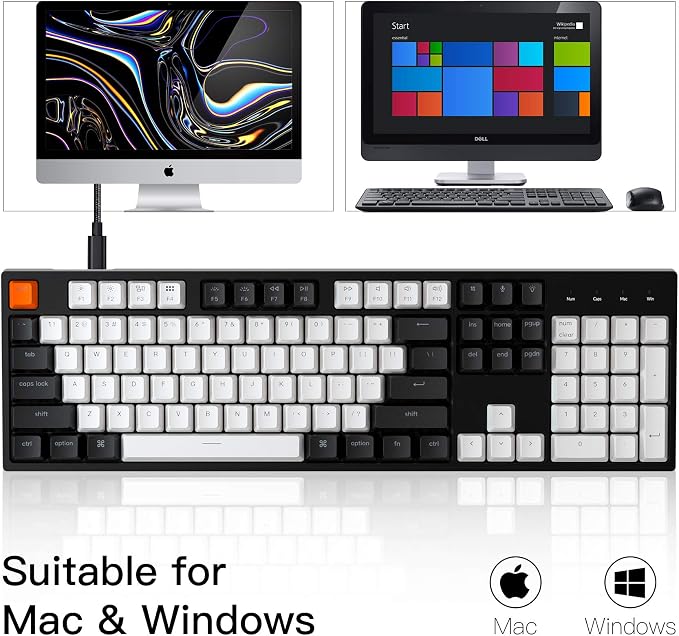 Keychron C2 Full Size 104 Keys USB Type-C Wired Mechanical Gaming Keyboard - Image 4