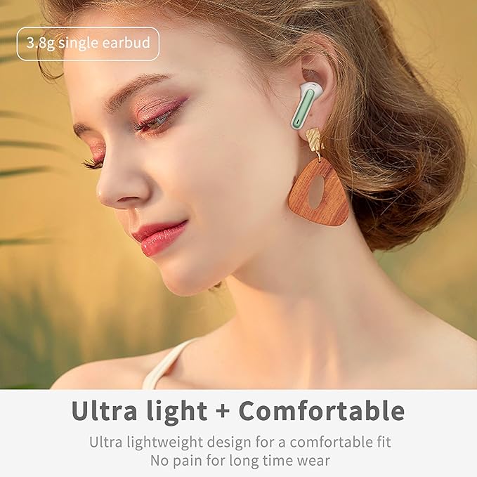 Wireless Earbuds, New Wireless Earphones HiFi Stereo Deep Bass 40H Playtime - Image 7