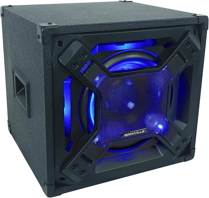 Rockville BASS Blaster 10 750W Powered 10" Home Theater Subwoofer Sub, LED by Rockville