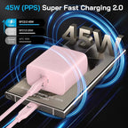 45W Super Fast Charger USB C, 45 Watt Type-C Android Phone Charger Fast - Image 2