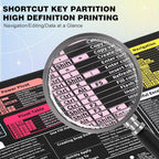 Linoows Excel Shortcut Keys Mouse Pad, Extra Large 31.5 x 11.8 Inch Gaming - Image 3