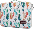 Canvaslove Cactus Corner and Bottom Rebound Bubble Cushioned Laptop Sleeve Bag by Canvaslove