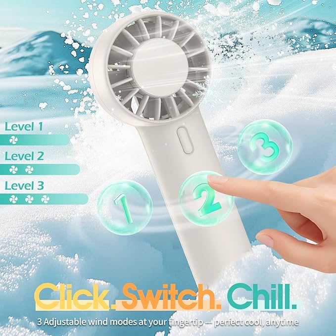 Mini Portable Fan, USB Personal Handheld Fan - Image 4