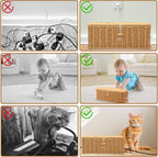 Cable Management Box, Handmade Imitation Rattan Cord Cable Organizer, Cable - Image 7